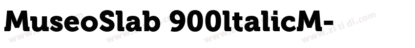 MuseoSlab 900ltalicM字体转换